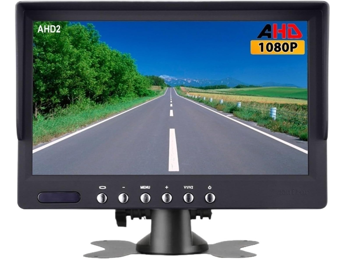 Monitor Ips De 7 Pulgadas, Vídeo De 12v/24v, 1080p/720p, Compatible Con Camiones.