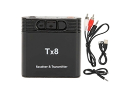 Transmisor y receptor Bluetooth 2 en 1 Rosewell con carga USB para TV, automóvil, parlantes, equipos de sonido domésticos y PC