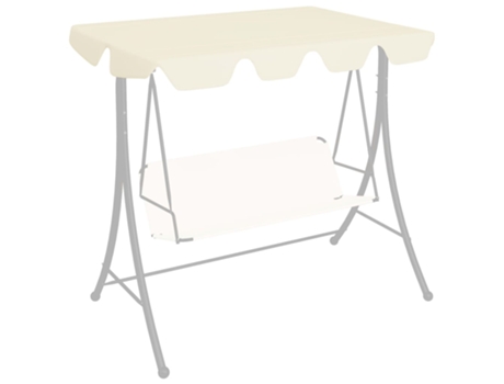 MAISON EXCLUSIVE - Dosel de repuesto columpio de jardín crema 188/168x110/145 cm