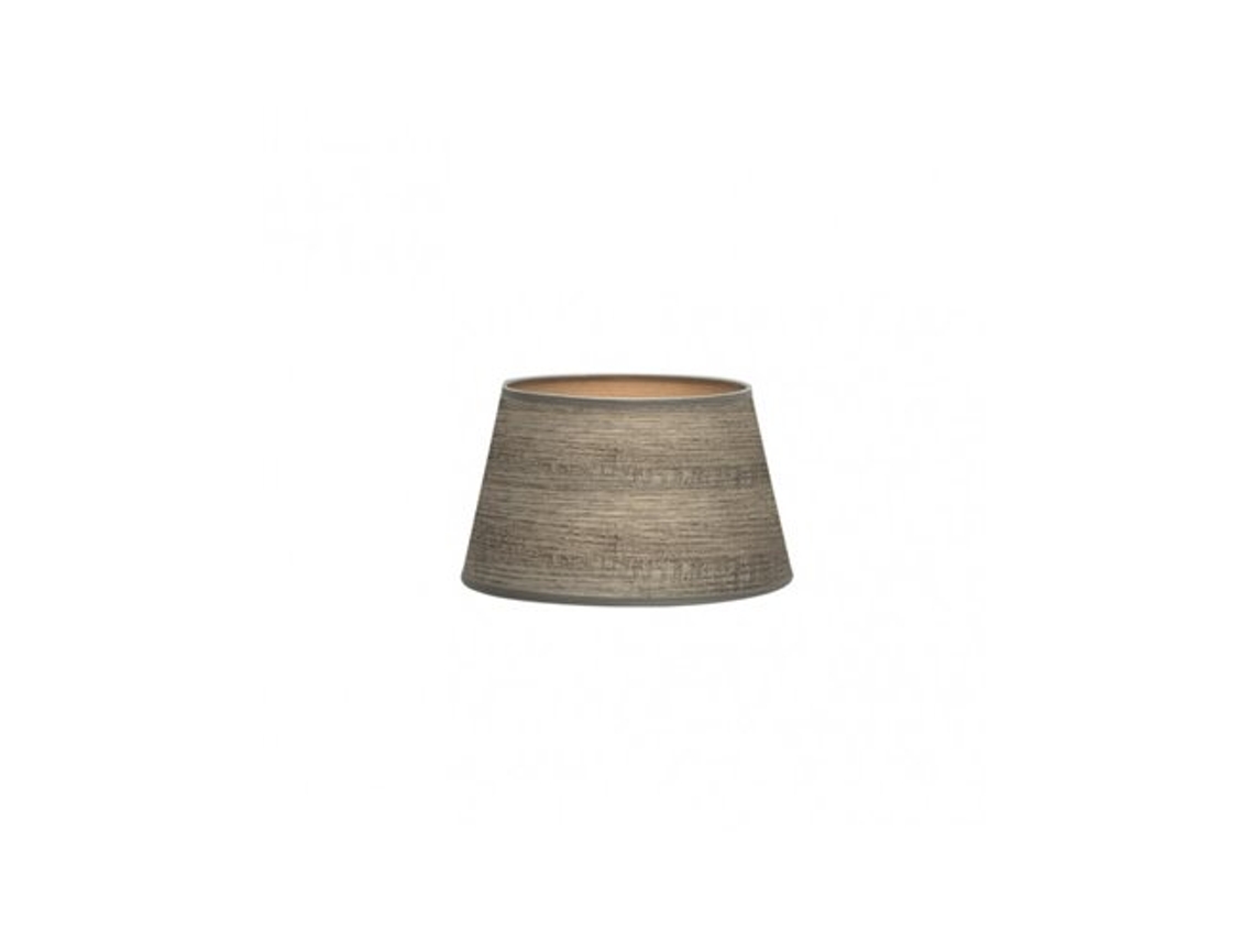 Pantalla Salma E27 Madera Gris 25dx20dx15h Conica