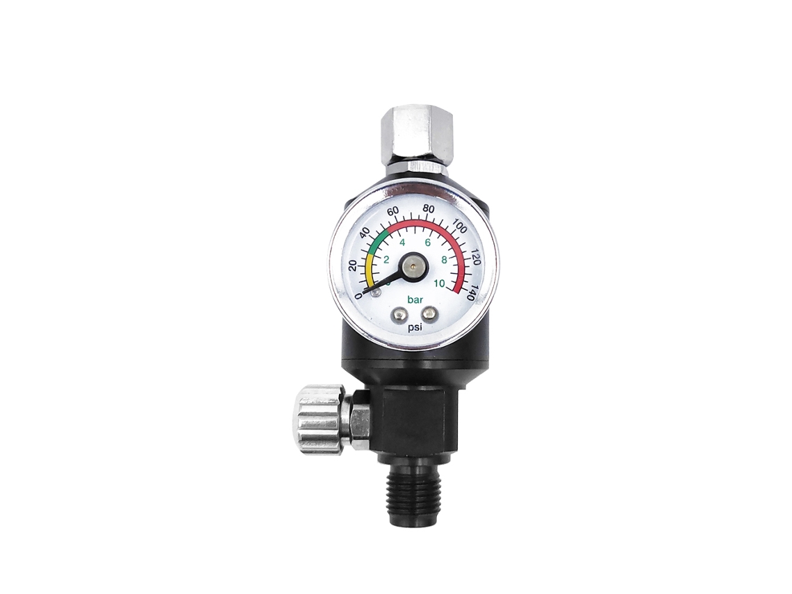 Regulador De Presión Con Filtro De Aire Y Manómetro Para Pulverizador Neumático De Pintura 0-140 Psi 1/4 Pulgada