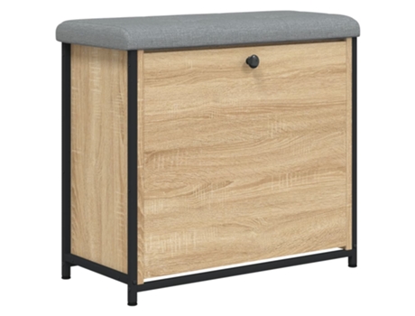 Banco zapatero VIDAXL con cajón abatible roble Sonoma (62x32x56 cm)