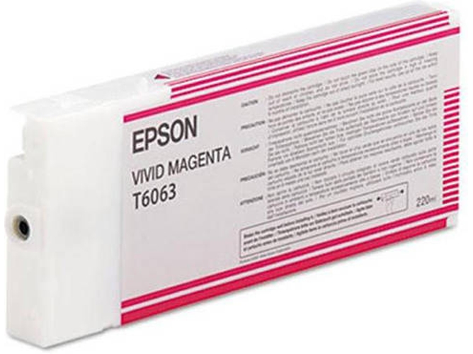 Cartucho de tinta original EPSON, T6063 220 ml , Magenta vivo, C13T606300