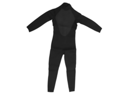 2026rebe-traje De Buceo Neopreno 3mm Protección Uv Entero Manga Larga Cremallera Delantera Para Buceo Surf Snorkel Natación Negro M
