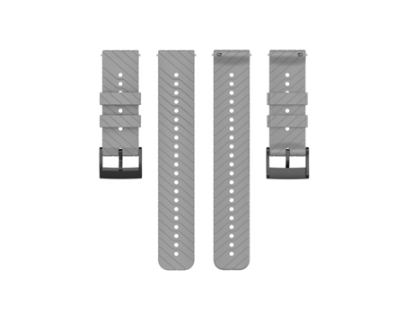 Correa de reloj modelo extendido de sarga de silicona para Garmin Forerunner 22 mm Gris INF