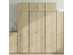 Aparador Alto Madera De Ingeniería Roble Sonoma 70x42,5x185 Cm