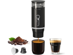 Cafetera portátil 2 en 1 con bomba automática de polvo y cápsulas de concentrado de doble uso Cuich