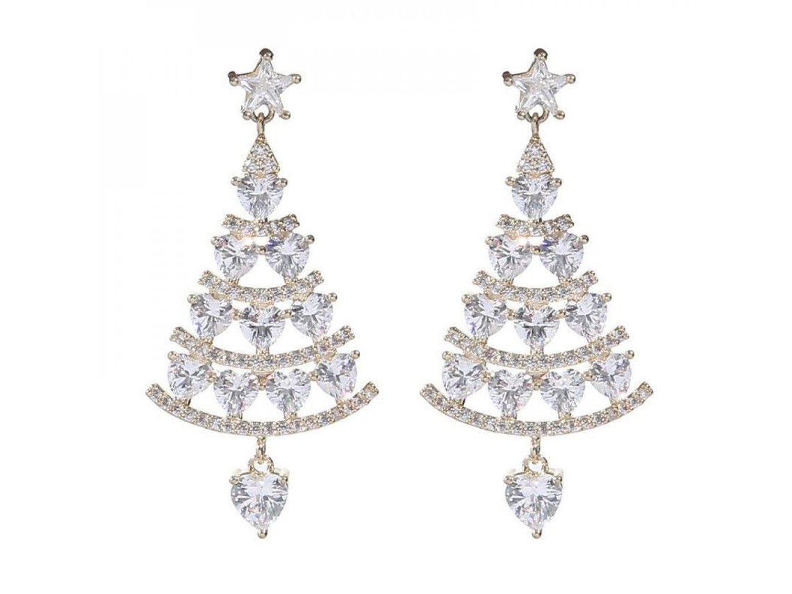 Pendientes De Árbol De Navidad De Lujo Para Mujer, Pendientes Colgantes, Regalos De Joyería, Cpc