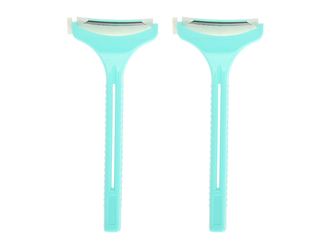 2 Piezas Afeitadoras Desechables De Plástico Para Hombre, Viaje Y Hotel, Depilador Manual