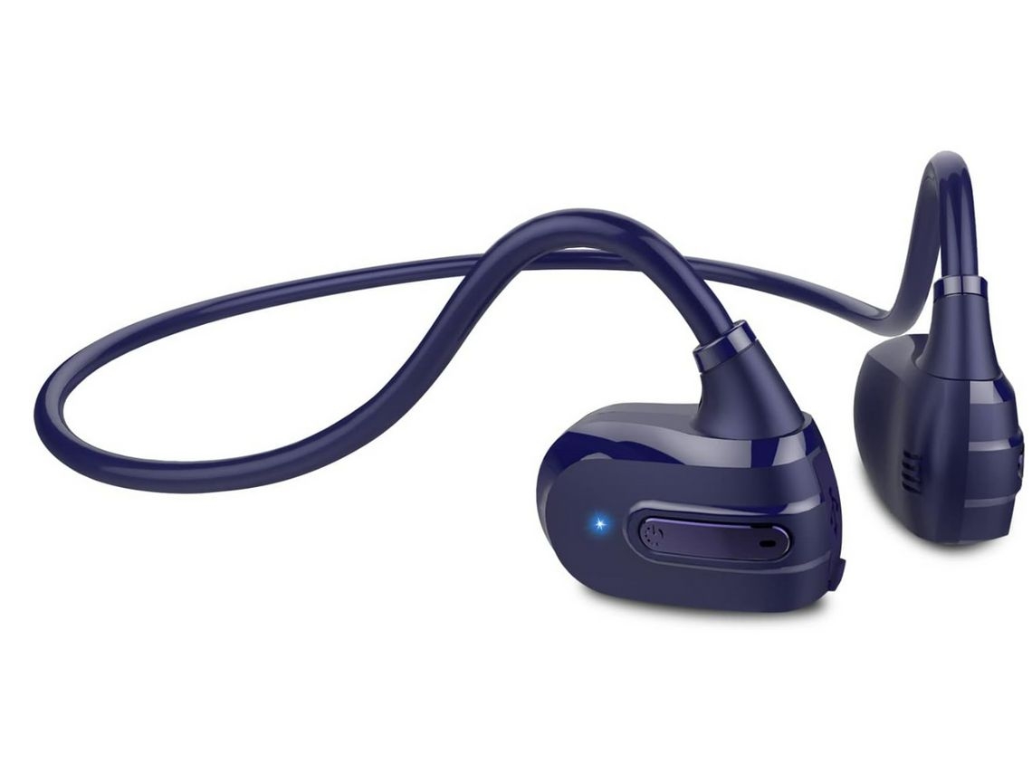 YEMAESRE Auriculares abiertos estéreo incorporados ultraligeros Bluetooth Azul