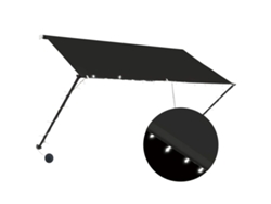 Maison Exclusive - Toldo Retráctil Con Led Gris Antracita 250x150 Cm