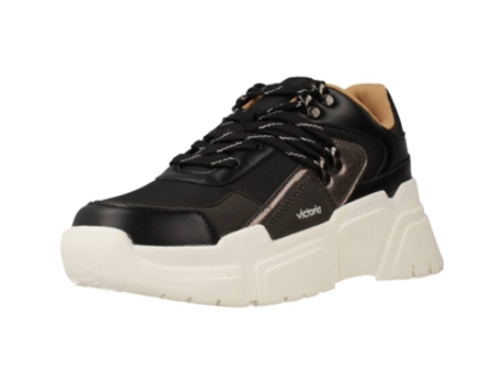 Zapatos de Mujer VICTORIA Totem Tecido Negro (41)