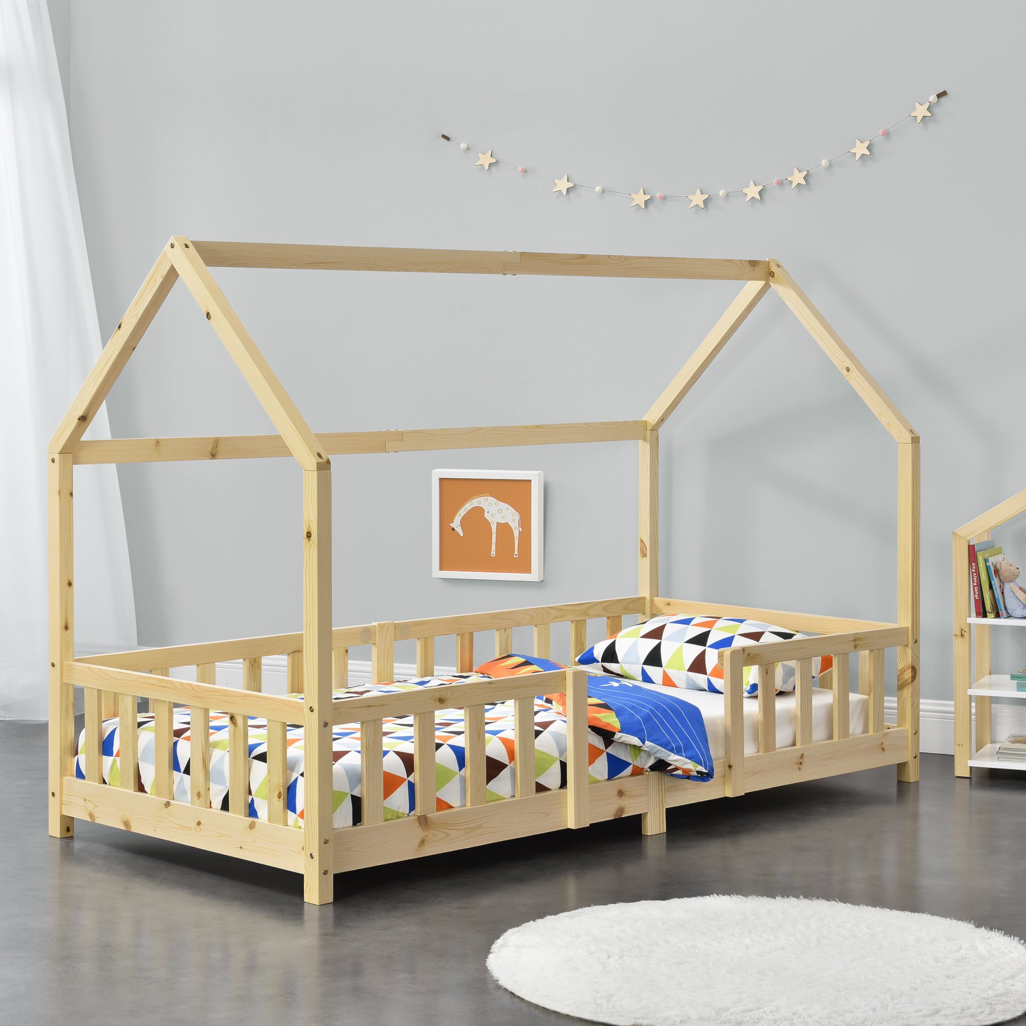 Estructura de cama casa 90x200 - Childhome