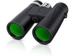 Prismáticos ENZONS 12X42 para adultos con prisma Bak4 de alta potencia a prueba de niebla y resistente al agua con adaptador inteligente-negro