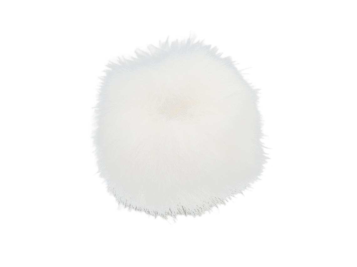 Paravientos Peludo Para Micrófono Lavalier Lapel Cubierta De Micrófono 0.5cm/0.2in Blanco