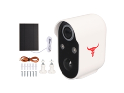 Cámara De Seguridad Inalámbrica Para Exteriores Con Wifi, Batería, Panel Solar, Clasificación Ip65, Visión Nocturna Hd E Intercomunicador.