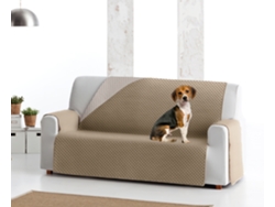 Funda tejido acolchado Reversible para Sofá Elena (190 cm 4 lugares - Cor beige oscuro / marfil)