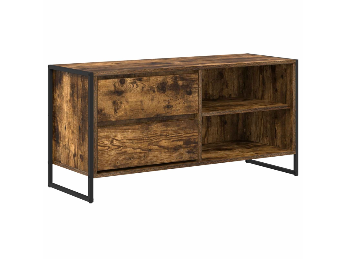 Maison Exclusive - Gabinete De Tv Con Cajón Roble Humo 100 X 36 X 49,5 Cm