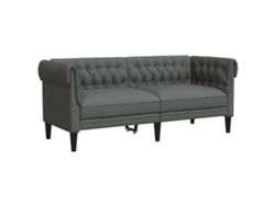 Maison Exclusive - Sofá Gris Oscuro 182,5 X 74,5 X 74,5 Cm Poliéster