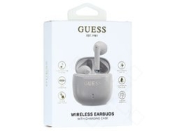 Auriculares Guess Sem Fio Tws Logotipo Estampada Gris