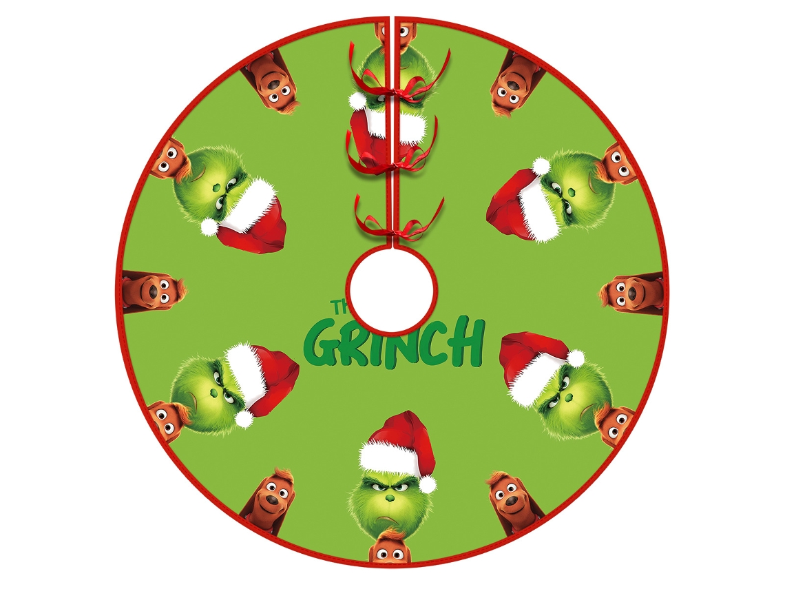Falda para árbol de Navidad de 112 cm – Decoración para fiestas con collar de árbol estilo rústico con acabado liso (Estilo A)