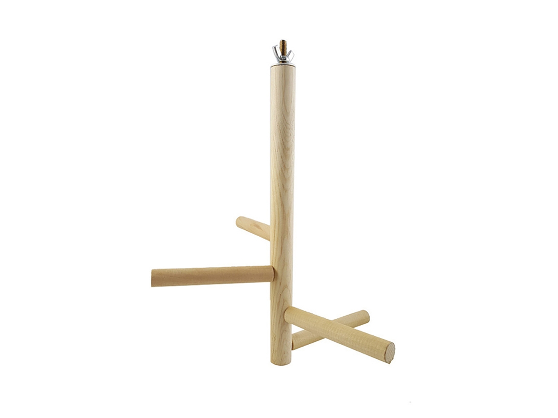 Percha De Madera Para Loros Y Aves, Soporte De Pájaro Y Palo De Percha