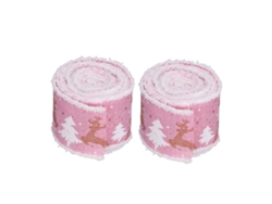 Rollos De Cinta Navideña Con Borde De Alambre, 5 M, Cinta De Regalo Para Envoltorios Y Decoración Festiva.
