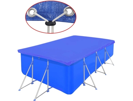 vidaXL Cubierta de piscina rectangular PE 90 g/m2 394x207 cm