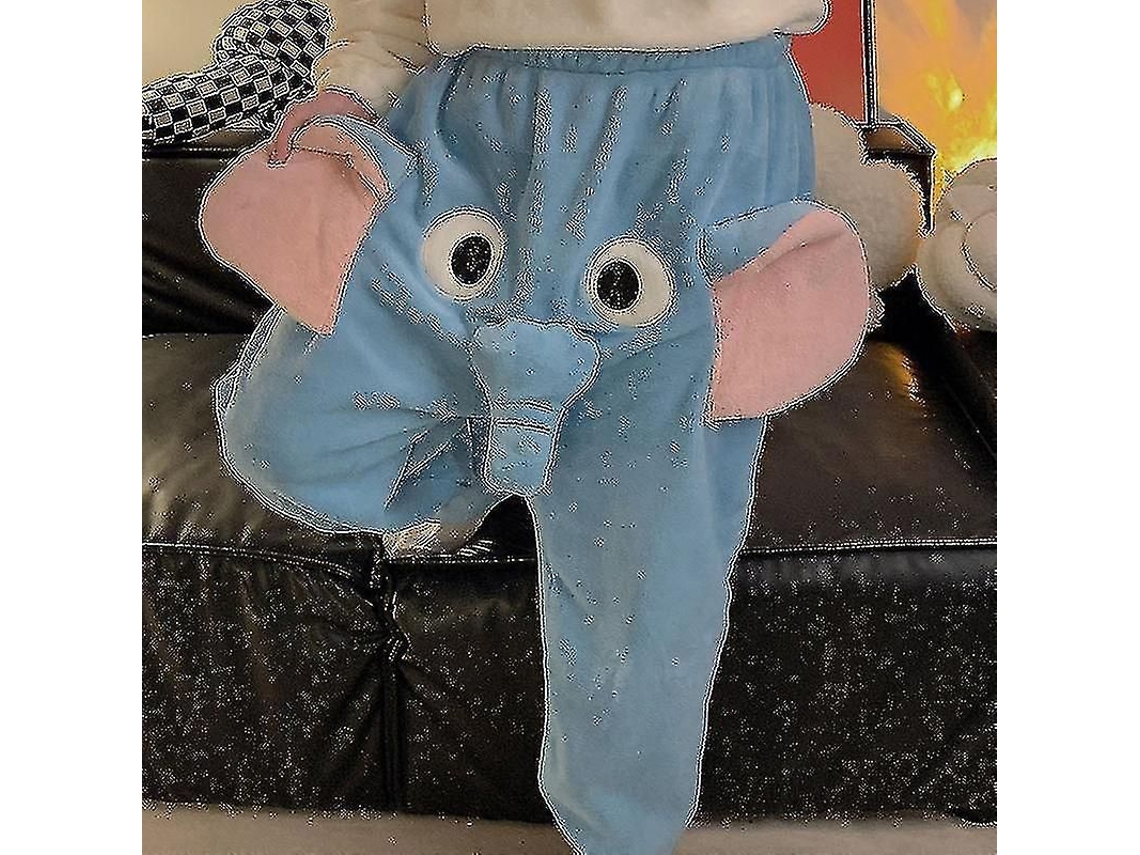Pantalones de pijama con estampado de elefante y trompa, modelo 2026, divertidos, informales y modernos, talla estándar.