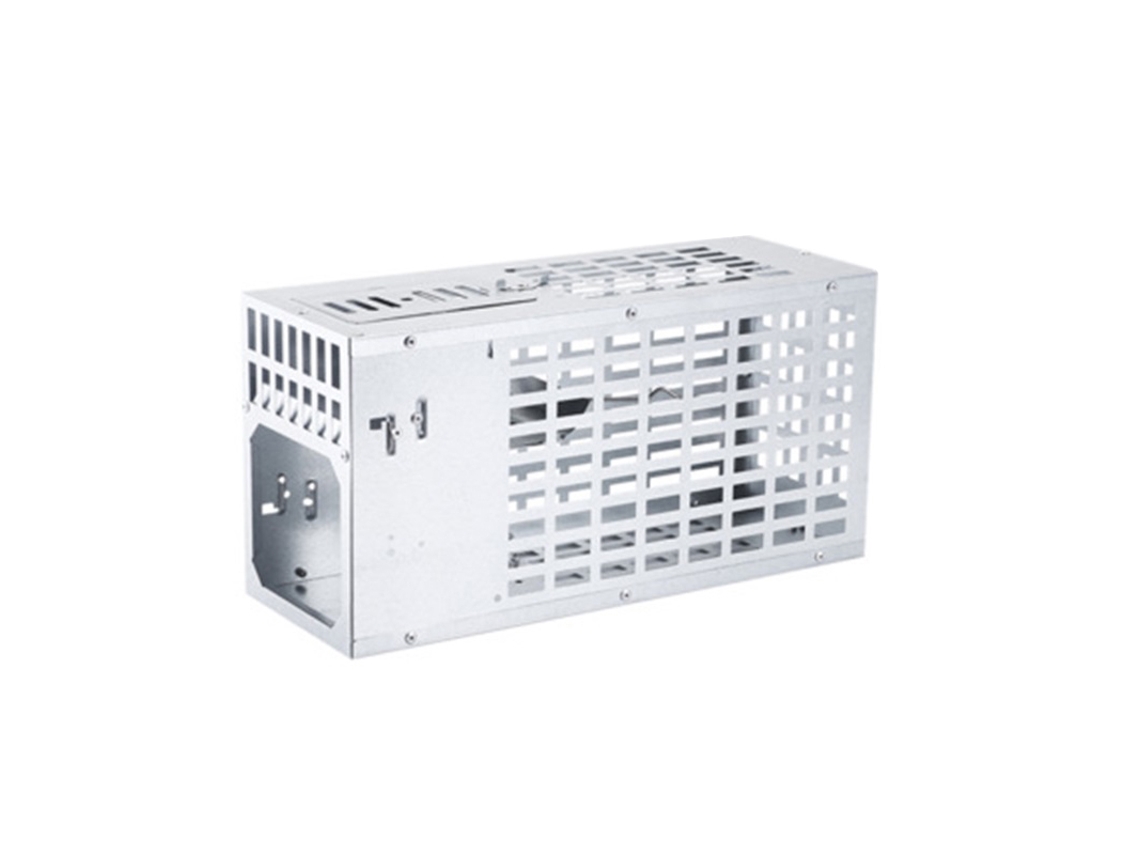Trampa automática para ratones de metal pesado con 2 puertas, tamaño mediano.