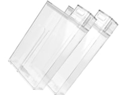 Dispensador De Lavanderia Reutilizável, 2 Unidades, Frasco Transparente Com Tampa Hermética, Recipiente De Grande