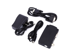 Adaptador Convertidor De Vídeo Compuesto Bnc S A Vga Para Dvr (enchufe Estadounidense, Británico, Europeo Y Australiano)