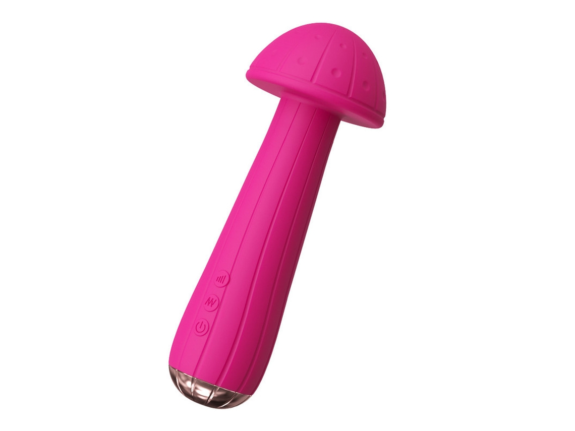 Vibrador De Masaje De Silicona Recargable Usb Con 5 Modos De Frecuencia 5 (rojo Rosa)