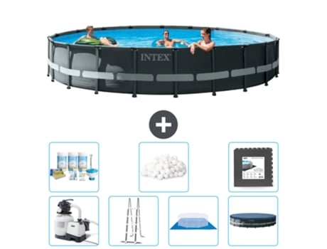 Piscina Tubular INTEX 26334GN-CB43 (30079 L - 610x122cm)
