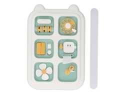 -tablero Sensorial Ocupado Juguete Educativo Para Bebés Con Hojas Adhesivas Aprendizaje Motricidad Fina Verde Menta