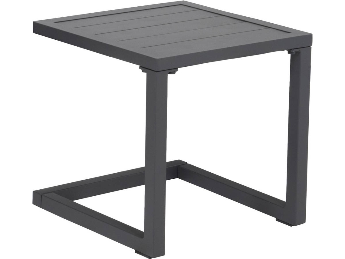 Mesa Auxiliar Barbados De Aluminio Gris Antracita
