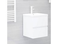Armario Para Lavabo Madera Contrachapada Blanco 41x38,5x45 Cm
