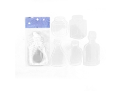 Pegatinas transparentes para botellas de deseos, impermeables, decorativas para mascotas, 20 unidades