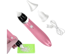 Caneta Elétrica Para Aplicação De Strass| Ferramenta De Sem Cera, 3 Modos De Sucção Ajustáveis Iniciantes,