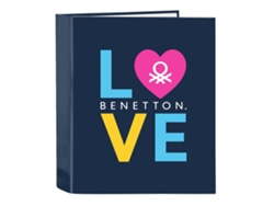 Carpeta Benetton Love 4 Anillas con Lomo Ancho A4 74177 UNITED COLORS OF BENETTON