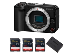 Canon Eos R50 V + 3 Sandisk 128gb Extreme Pro Uhs-ii Sdxc + Canon Lp-e17 + Ebook “20 Consejos Para Fotos Que Impactan”