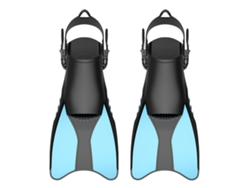 RNEMITERY Aletas Natación Snorkel Ajustables Adulto Tamaño Viaje Unisex Hombre Mujer Niño Talón Abierto