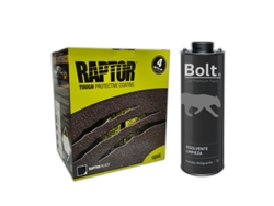 Conjunto Pintura + Disolvente Limpieza DISPIVAL Raptor 2K Kit Negro (4 L + 1 L)