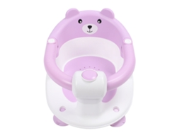 Silla De Baño Para Bebé Segura Y A Prueba De Derrames - Diseño Con Asiento - Plástico Morado