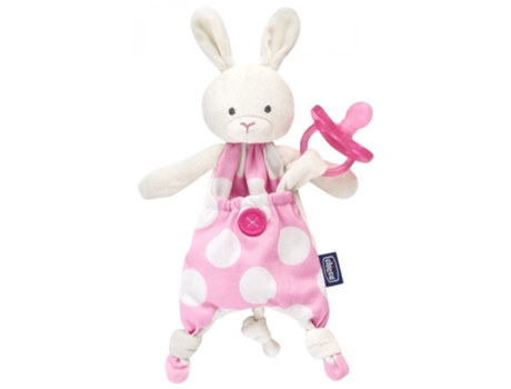 Chupete Dudú Sujeta Pocket Friend 0 Mes Y Modelo: Conejo Rosa CHICCO