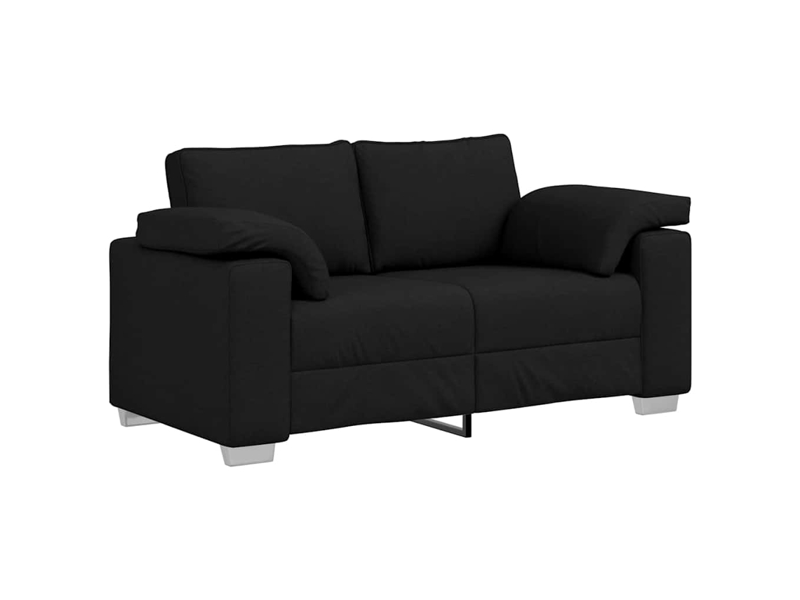 Sofá De Salón | Sofá De Descanso | Sofá Negro 160 X 80 X 82 Cm Tela