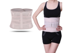 Cinta Lombar Chrui Elástico Ajustable Con Alta Elasticidad Talla L (beige)