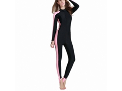 Traje de baño de manga larga para mujer de tallas grandes con protección solar y repelente de medusas para actividades acuáticas - Rosewell