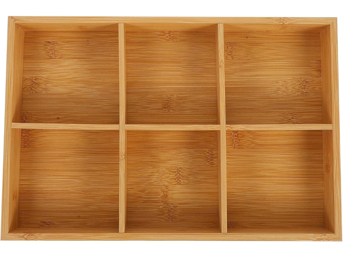 Bandeja De Madera Con Compartimentos Para Guardar Objetos De Arte, Práctica Bandeja Dividida.