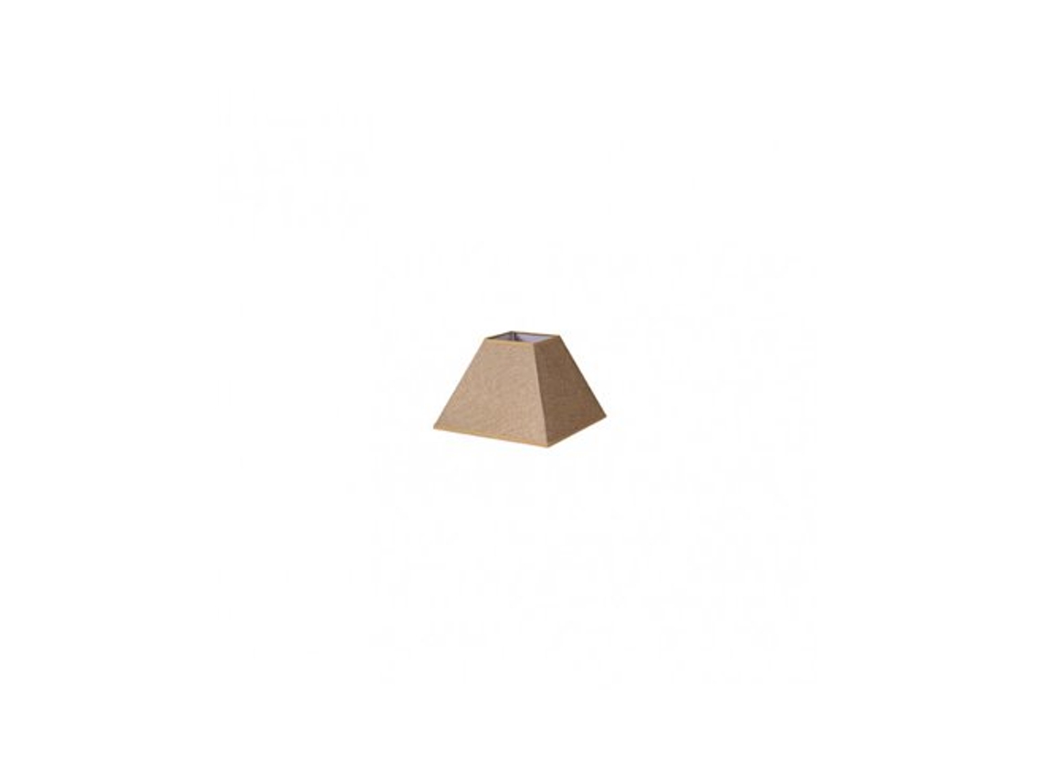 Pantalla Piramide Divos E27 Marron 15dx8dx11h Saco-yute
